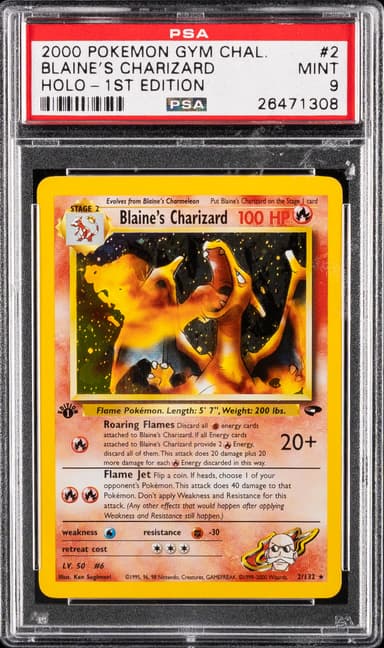 Blaine's Charizard Holo-1st Edition