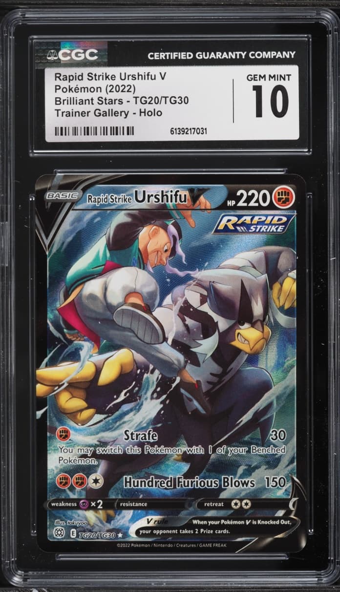 Pokemon Sword & Shield Brilliant Stars CHR Rapid Strike Urshifu V #TG20