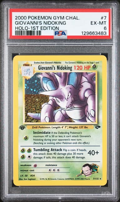 Giovanni's Nidoking Holo-1st Edition