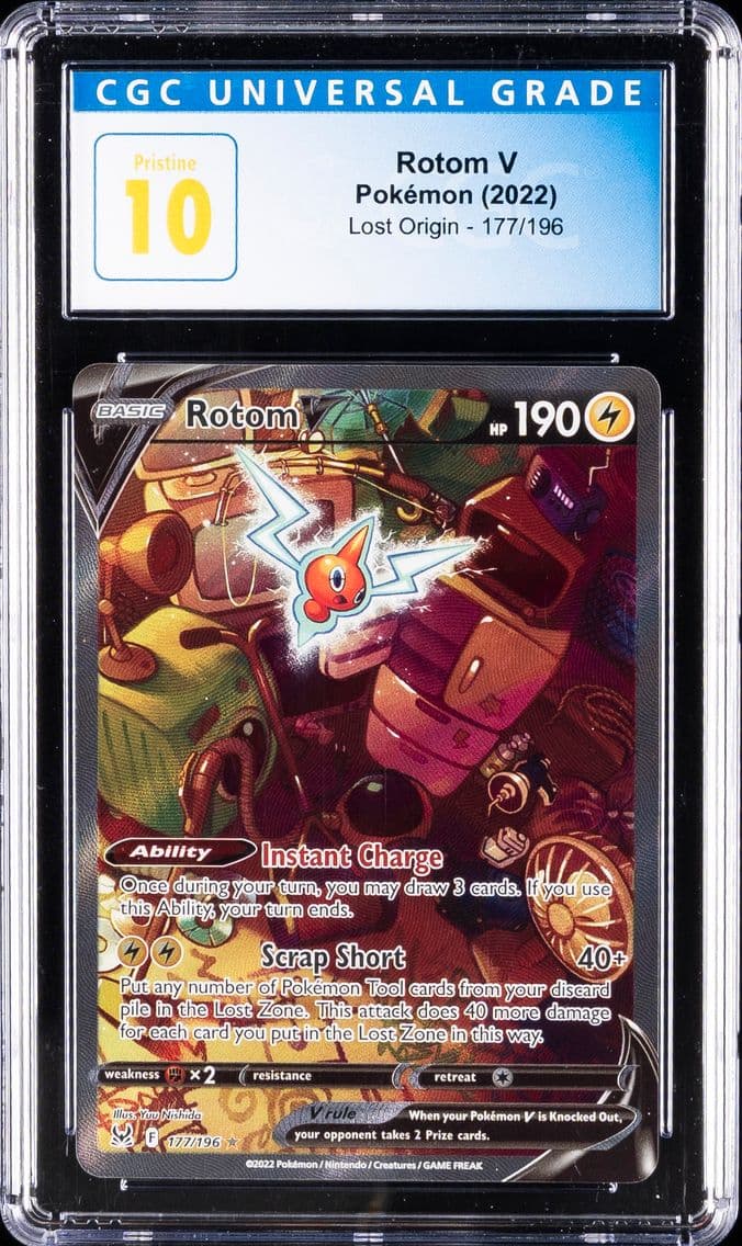 2022 #177 Full Art/Rotom V CGC 1