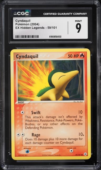 Pokemon EX Hidden Legends Cyndaquil #59