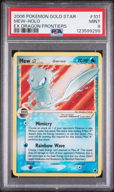 Mew-Holo Gold Star