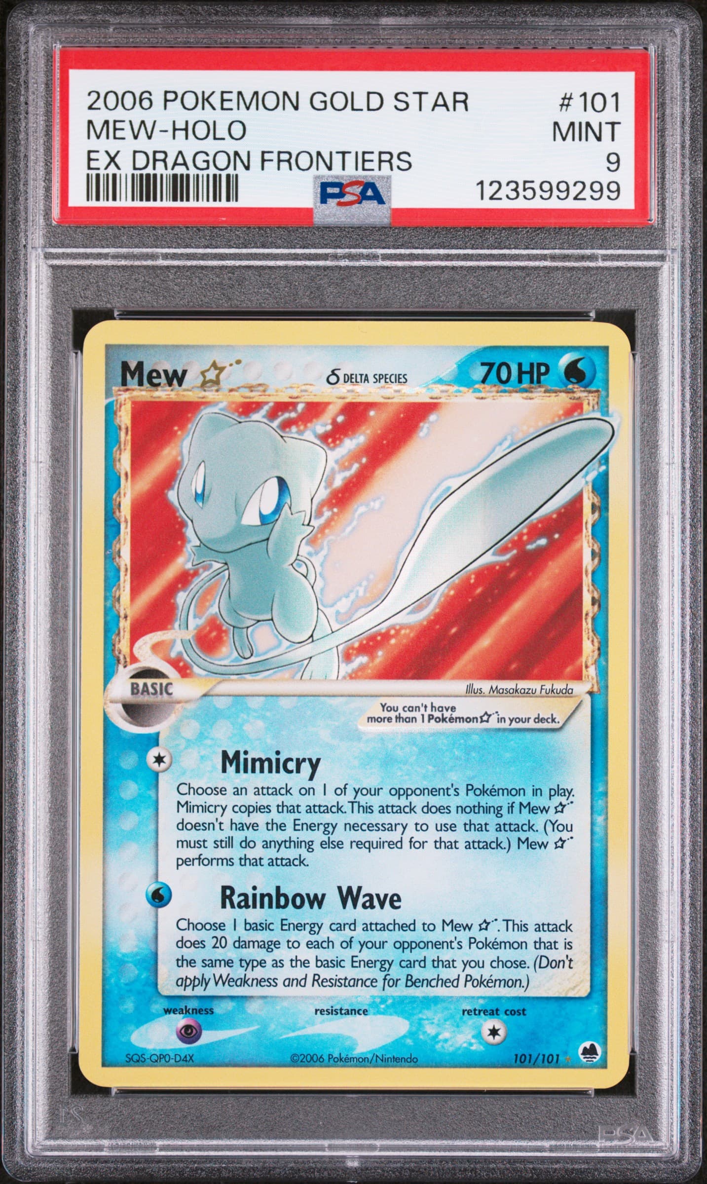 Mew-Holo Gold Star