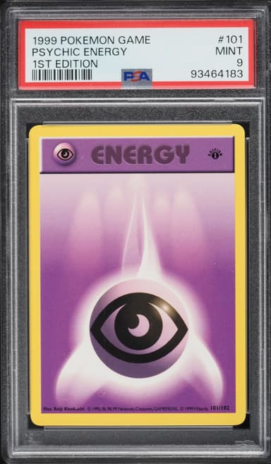 Pokemon Base Set Shadowless 1st Edition Psychic Energy #101