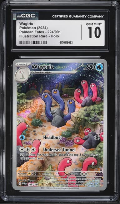 Pokemon Scarlet & Violet Paldean Fates IR Wugtrio #224