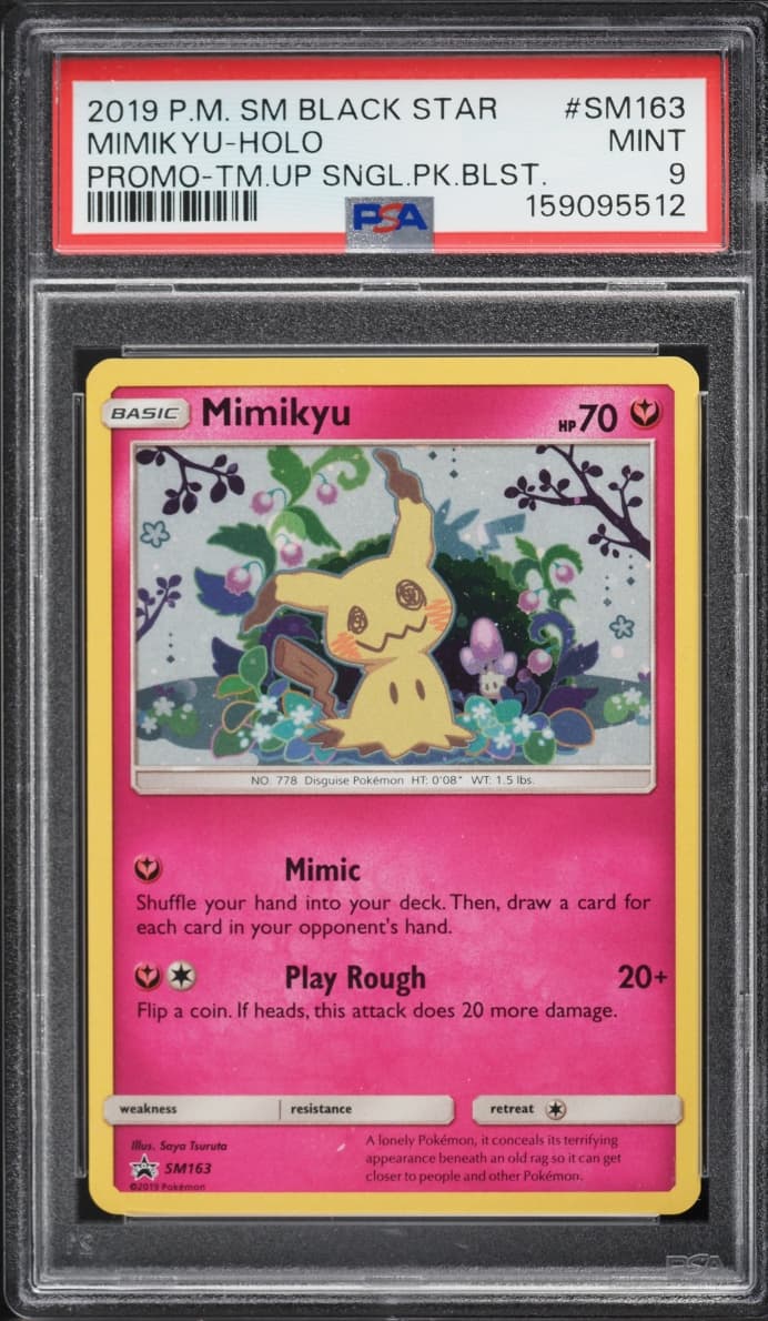 Pokemon Sun & Moon Promo Team Up Holo Mimikyu #SM163