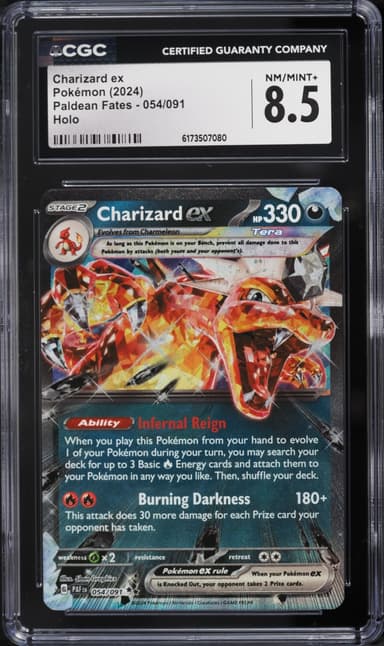 Pokemon Scarlet & Violet Paldean Fates Holo Charizard EX #54