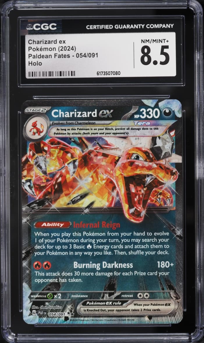 Pokemon Scarlet & Violet Paldean Fates Holo Charizard EX #54