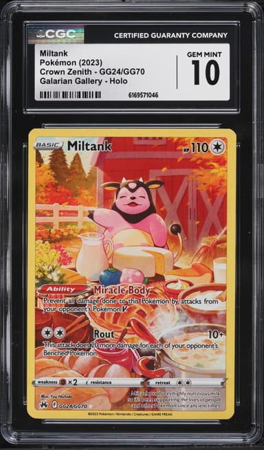 Pokemon Sword & Shield Crown Zenith Full Art Miltank #GG24