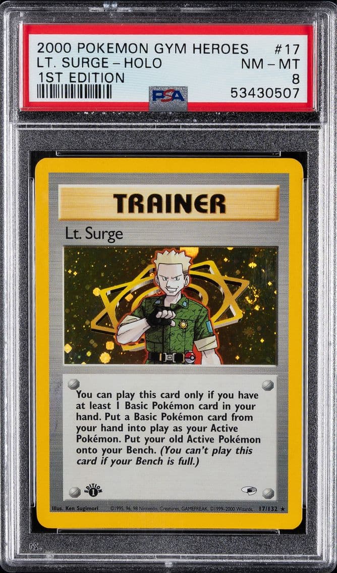2000 #17 LT. SURGE-HOLO PSA 8 PO