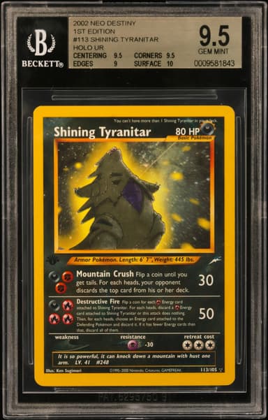 Shining Tyranitar HOLO R