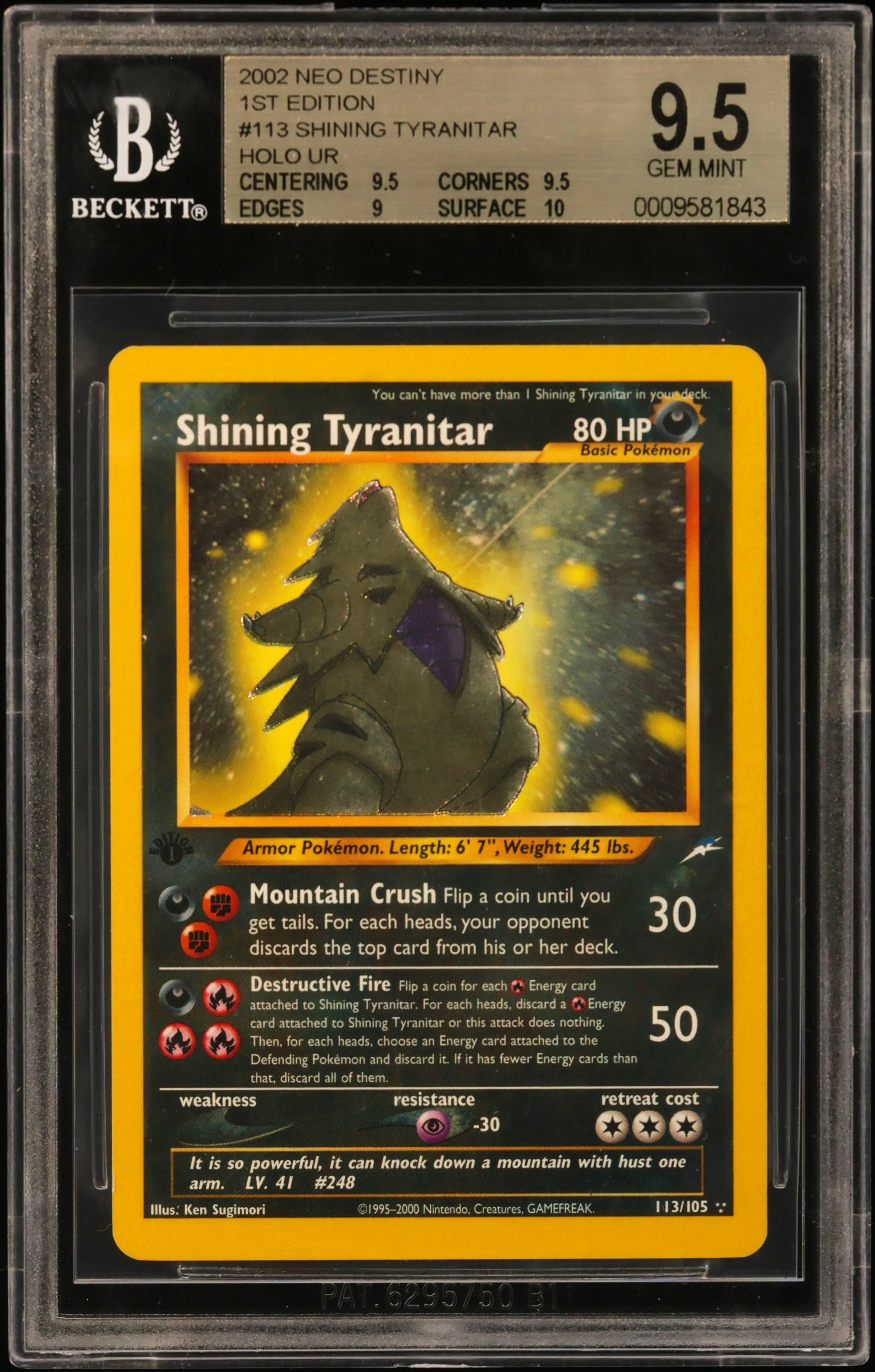 Shining Tyranitar HOLO R
