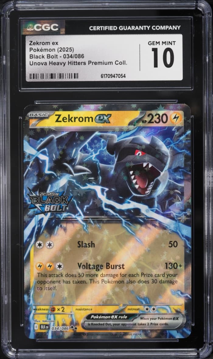 Pokemon Scarlet & Violet Black Bolt Unova Heavy Hitters Zekrom ex #34