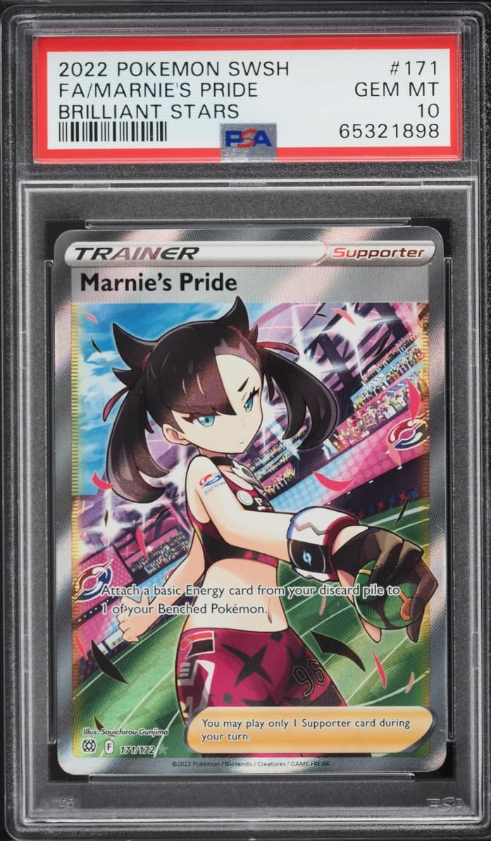Pokemon Sword & Shield Brilliant Stars Full Art Marnie's Pride #171