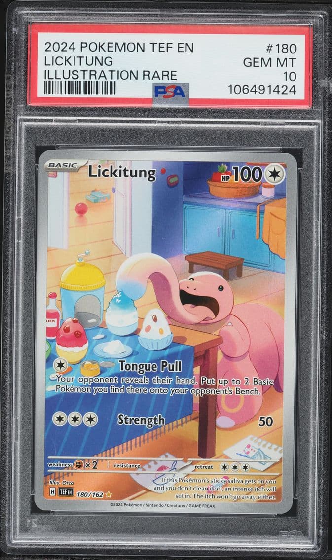 2024 #180 Lickitung PSA 10 Tef E