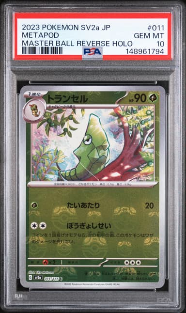 Metapod Master Ball Reverse Holo