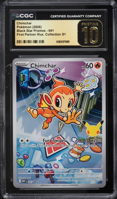 Pokemon Mega Evolution Promo First Partner Illustration S1 Full Art Chimchar #41