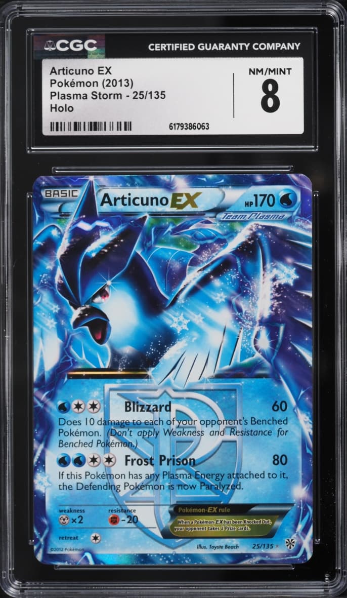 Pokemon Black & White Plasma Storm Holo Articuno EX #25