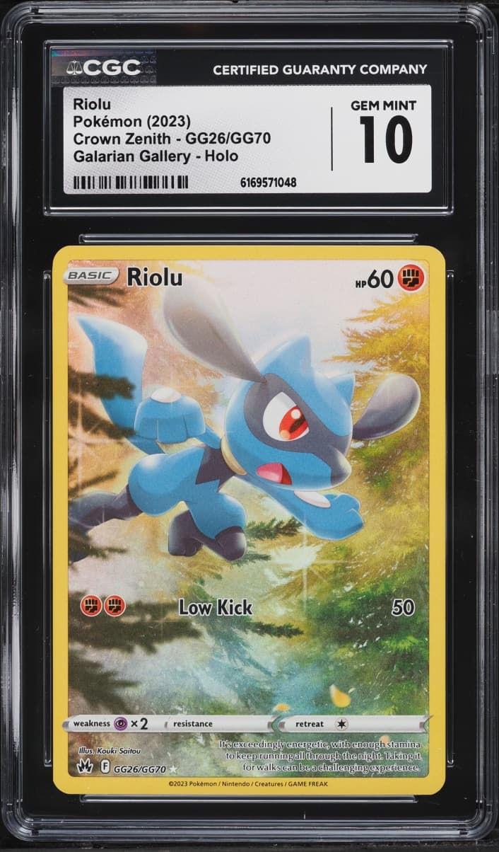 Pokemon Sword & Shield Crown Zenith Full Art Riolu #GG26