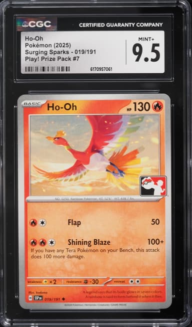 Pokemon Scarlet & Violet Surging Sparks Play Prize Pack #7 Ho-Oh #019