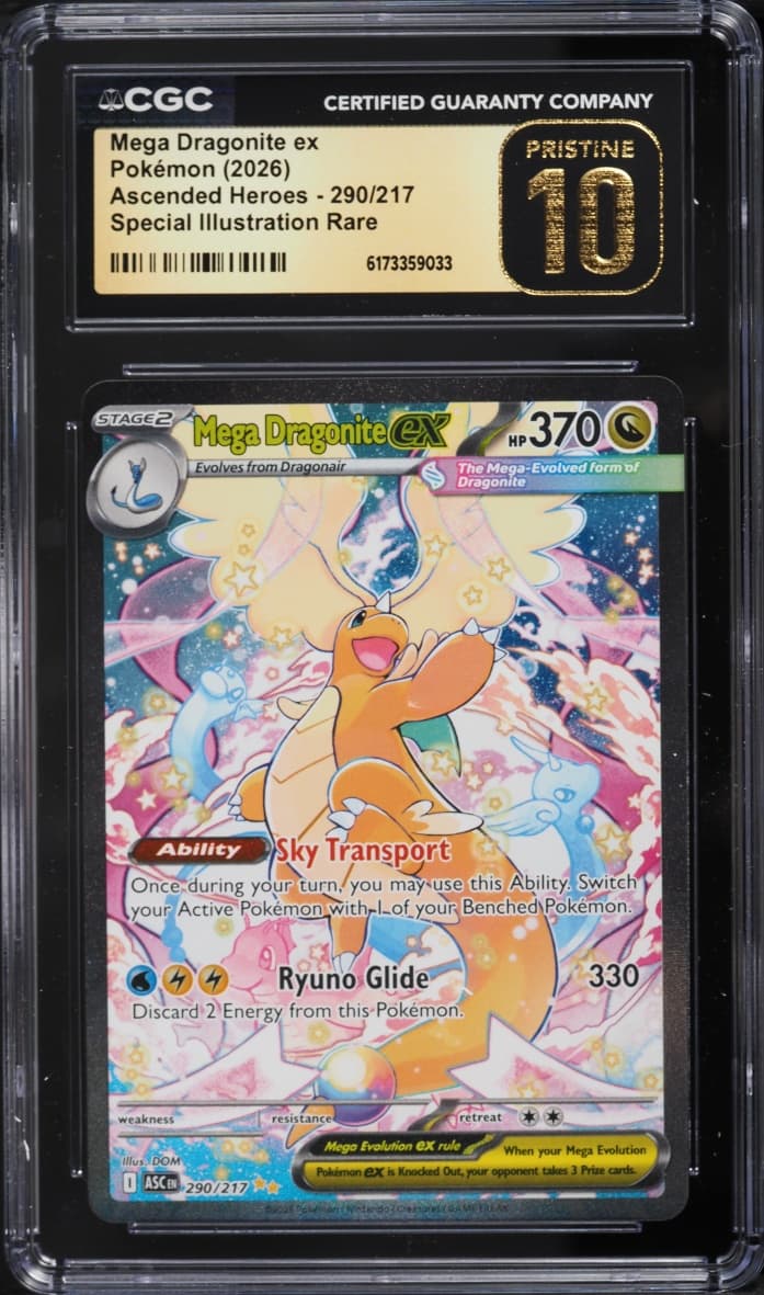 Pokemon Mega Evolution Ascended Heroes SIR Mega Dragonite EX #290