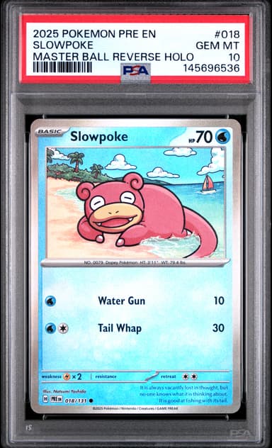 Slowpoke Master Ball Reverse Holo