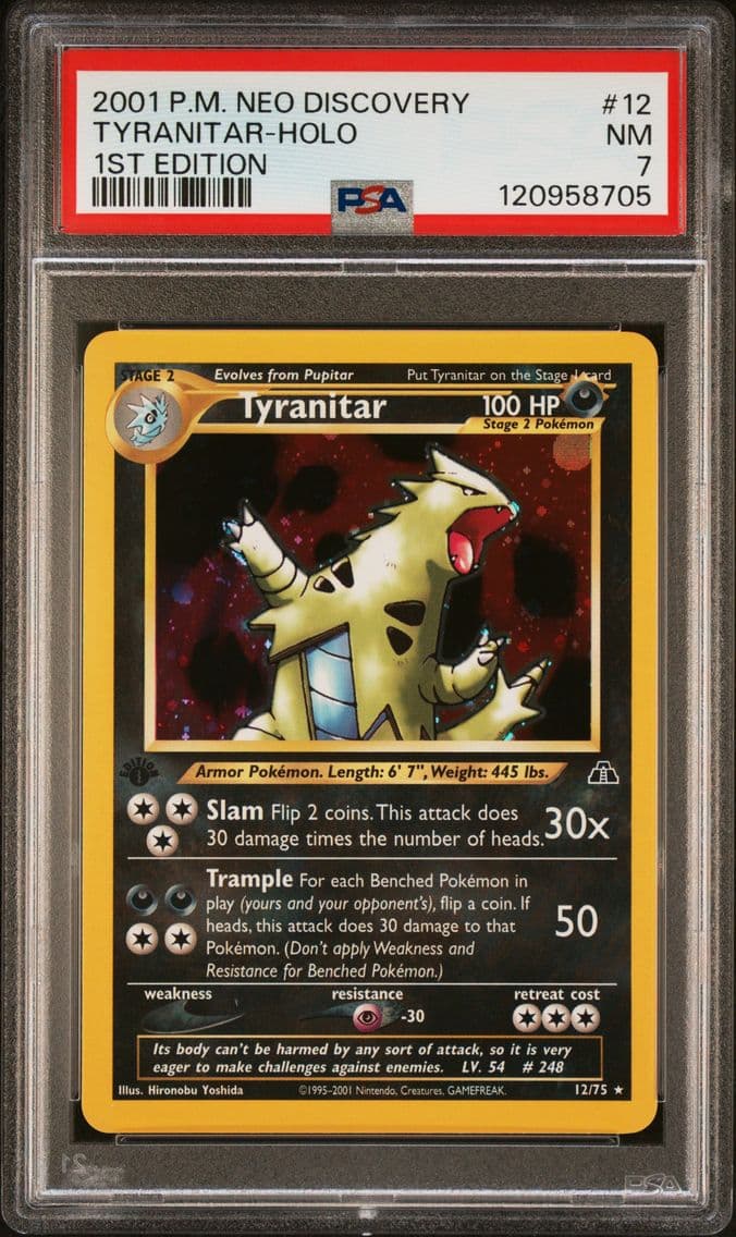 2001 #12 Tyranitar-Holo 1st Edit