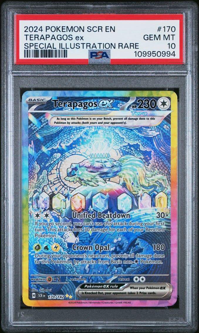 2024 #170 Terapagos EX PSA 10 Sc