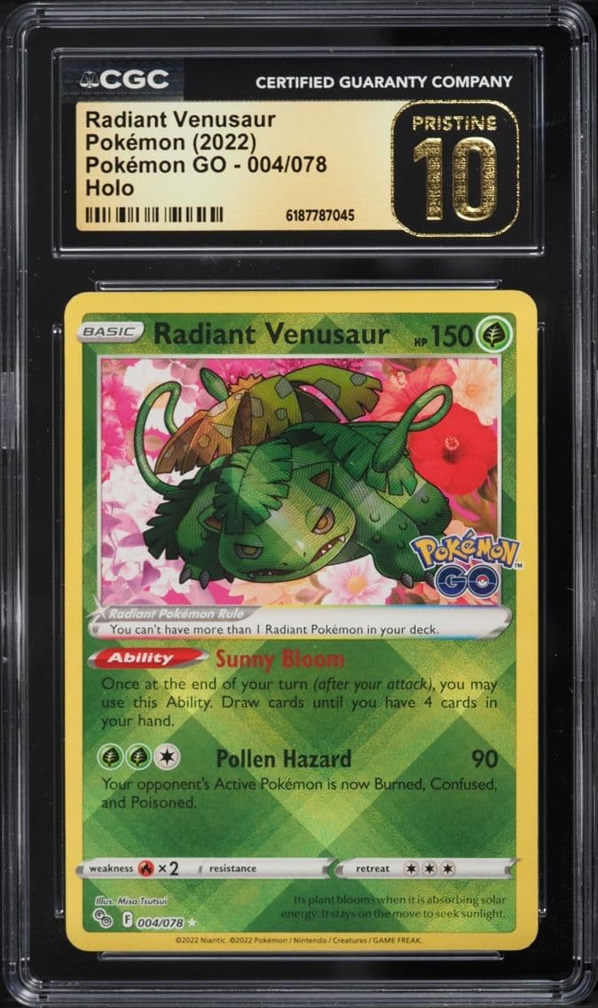 2022 #4 Radiant Venusaur CGC 10 