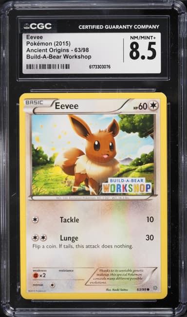 Pokemon XY Ancient Origins Build-A-Bear Workshop Eevee #63