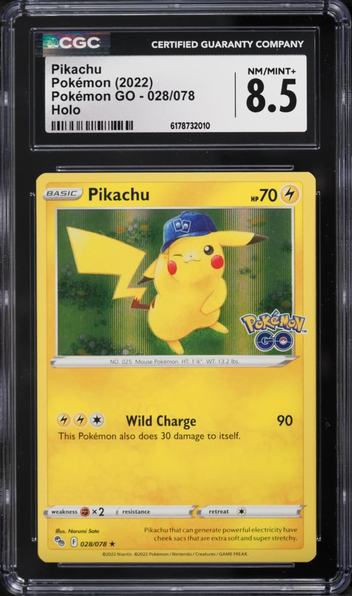 Pokemon Sword & Shield GO Holo Pikachu #28