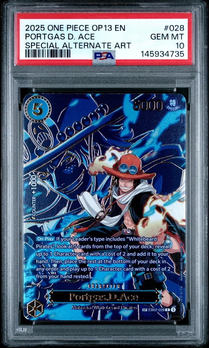 2025 #028 Portgas D. Ace PSA 10 