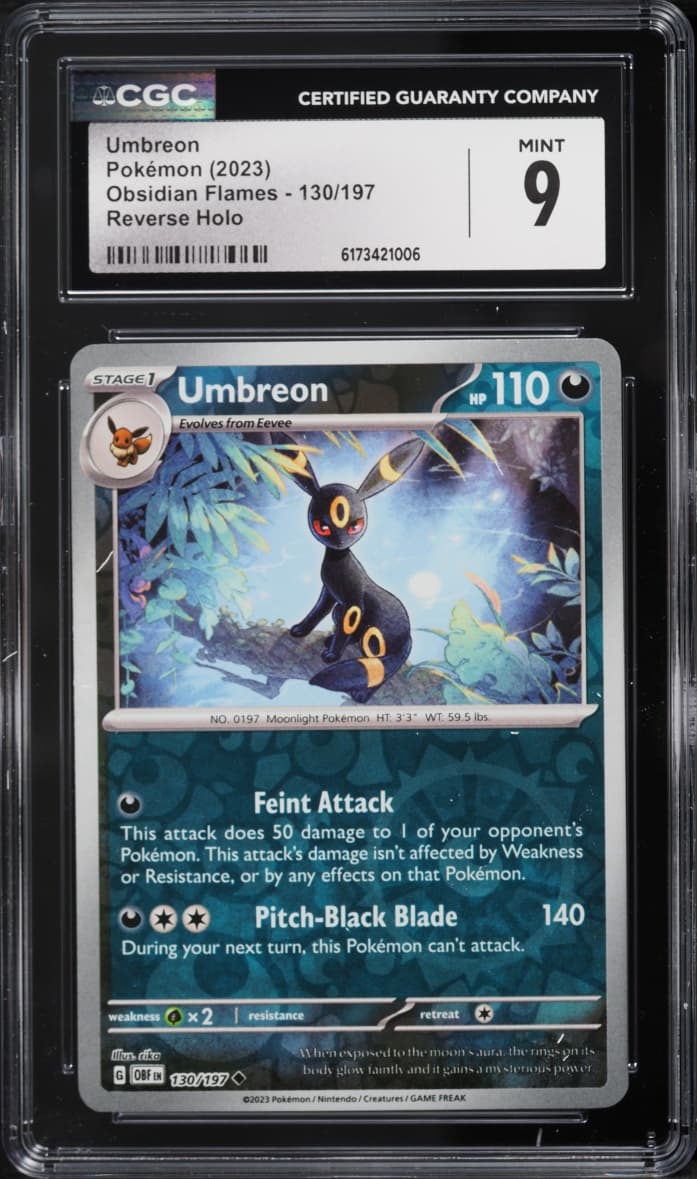 Pokemon Scarlet & Violet Obsidian Flames Reverse Holo Umbreon #130