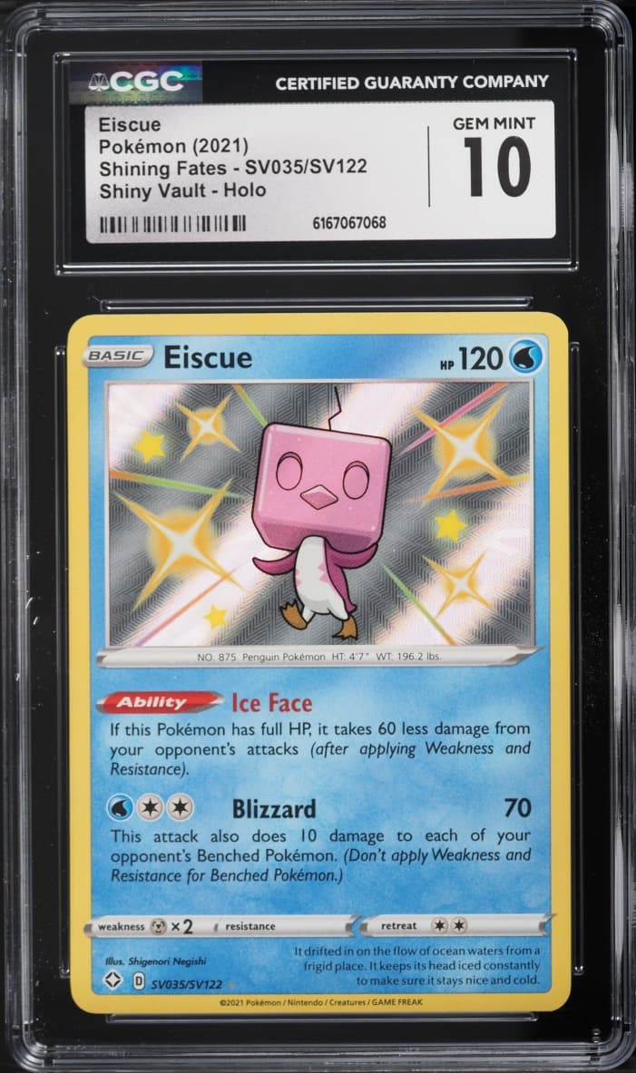 Pokemon Sword & Shield Shining Fates Shiny Vault Holo Eiscue #SV035