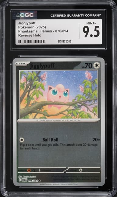 Pokemon Mega Evolution Phantasmal Flames Reverse Holo Jigglypuff #76