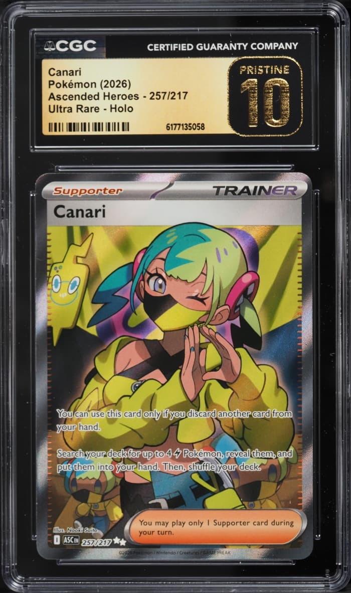 Pokemon Mega Evolution Ascended Heroes Full Art Canari #257