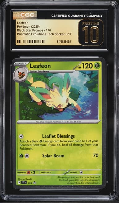 Pokemon SV Promo Prismatic Evolutions Tech Sticker Leafeon #170
