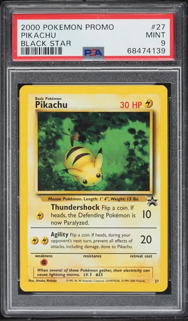Pokemon Black Star Promo Pikachu #27