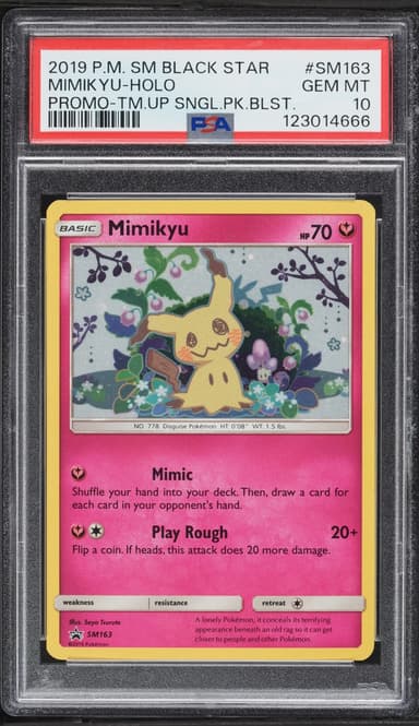 Pokemon Sun & Moon Black Star Promo Team Up Holo Mimikyu #SM163