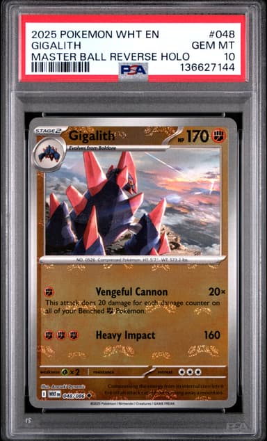 Gigalith Master Ball Reverse Holo