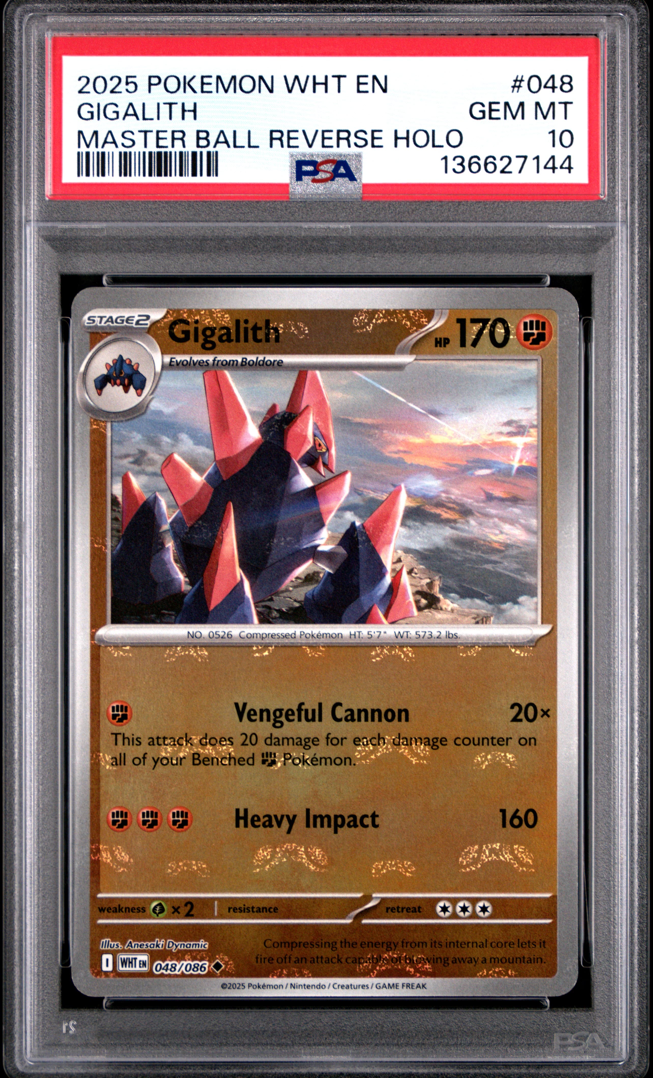 Gigalith Master Ball Reverse Holo