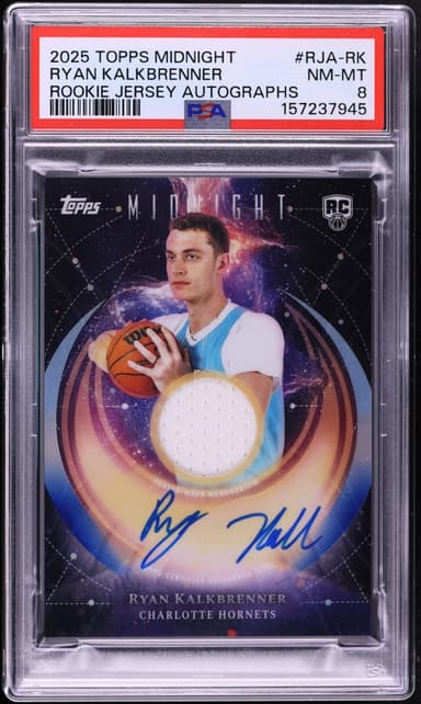 Topps Midnight Jersey Ryan Kalkbrenner ROOKIE PATCH AUTO #RJA-RK