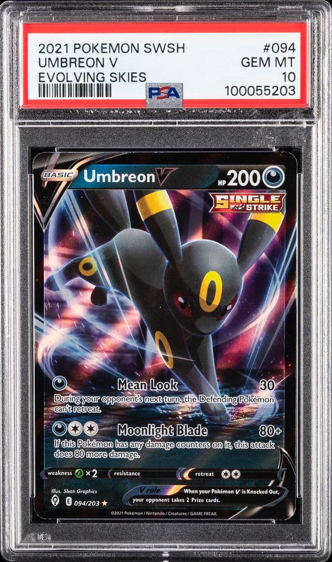 2021 #094 Umbreon V PSA 10 Sword