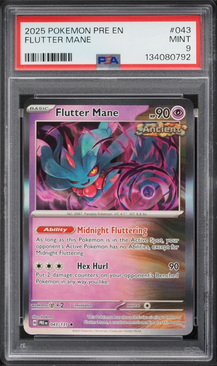 Pokemon Scarlet & Violet Prismatic Evolutions Flutter Mane #43