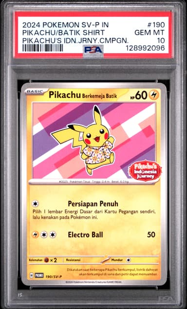 Pikachu in Batik Shirt