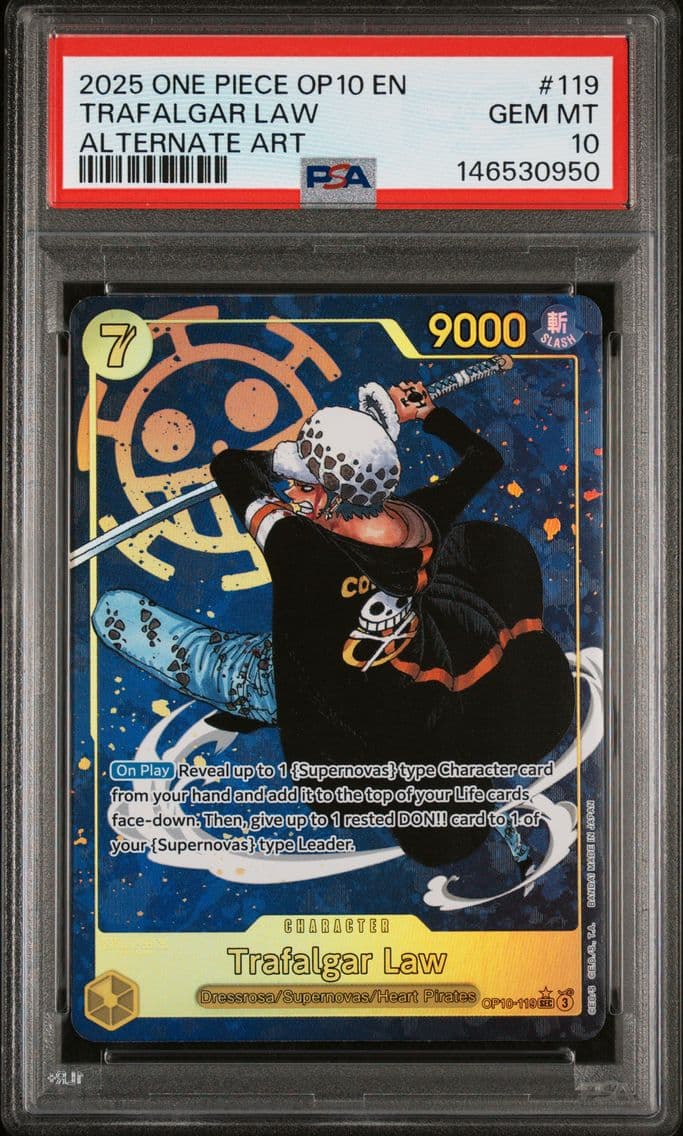 2025 #119 Trafalgar Law PSA 10 O