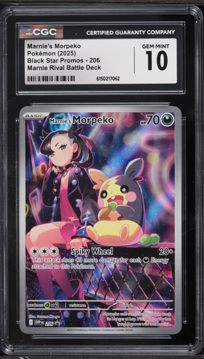 Pokemon Scarlet & Violet Promo Rival Battle Deck Full Art Marnie's Morpeko #206