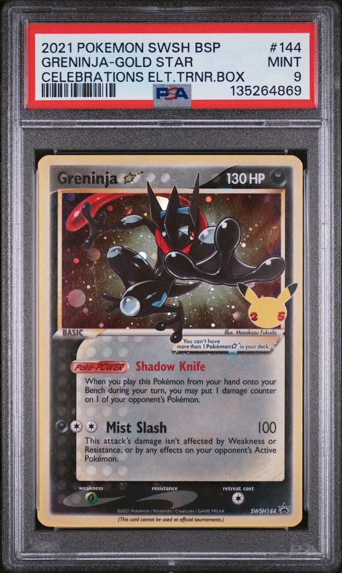 2021 #144 Greninja-Gold Star PSA