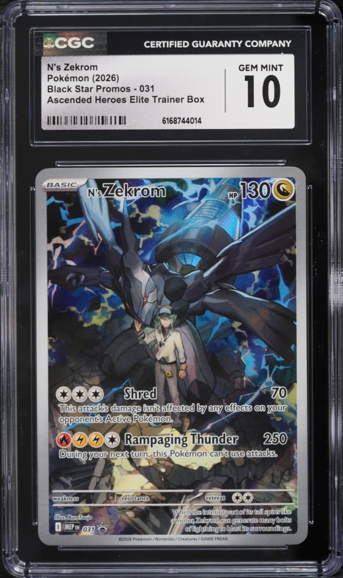 Pokemon Mega Evolution Promo Ascended Heroes ETB Full Art N's Zekrom #31
