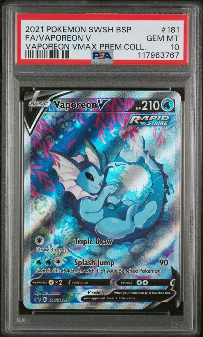 2021 #181 Full Art/Vaporeon V PS